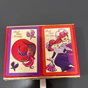 Vintage RED HAT SOCIETY
CONGRESS PLAYING CARDS
TWO DECKS